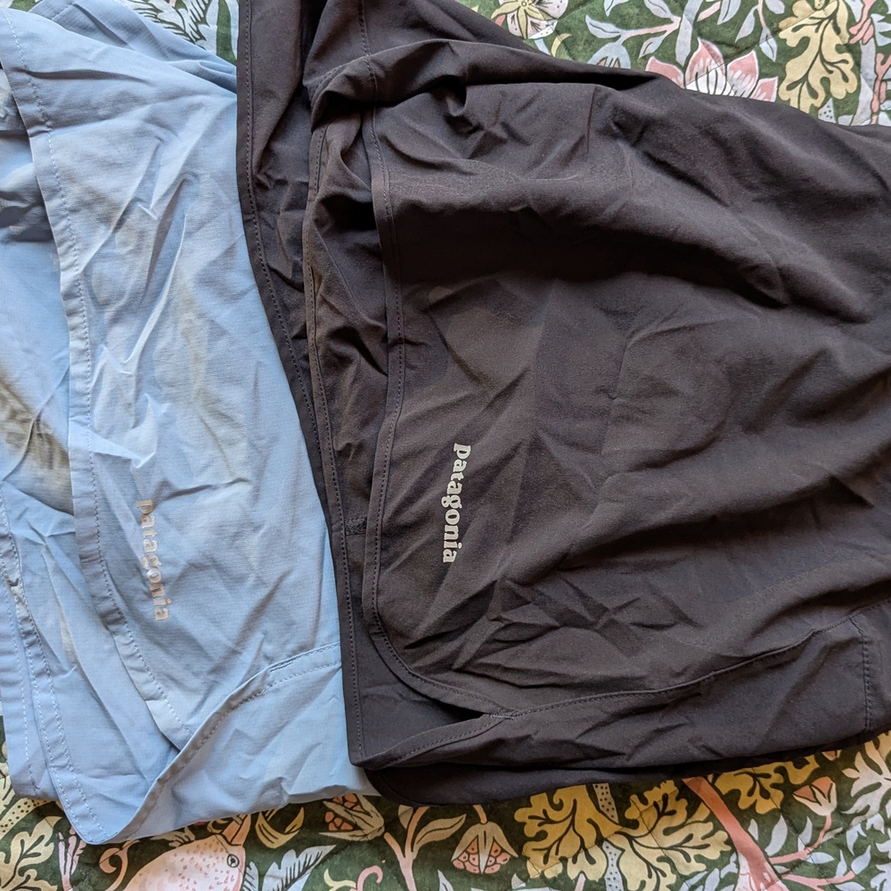 Patagonia Black and Blue Shorts